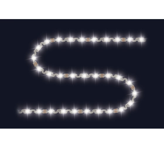 Изображение товара Светодиодная лента Apeyron в блистере 12В, 4,8Вт/м, smd2835, 60д/м, IP20, 400Лм/м, подложка S-типа 6 мм, дневной белый 132BL