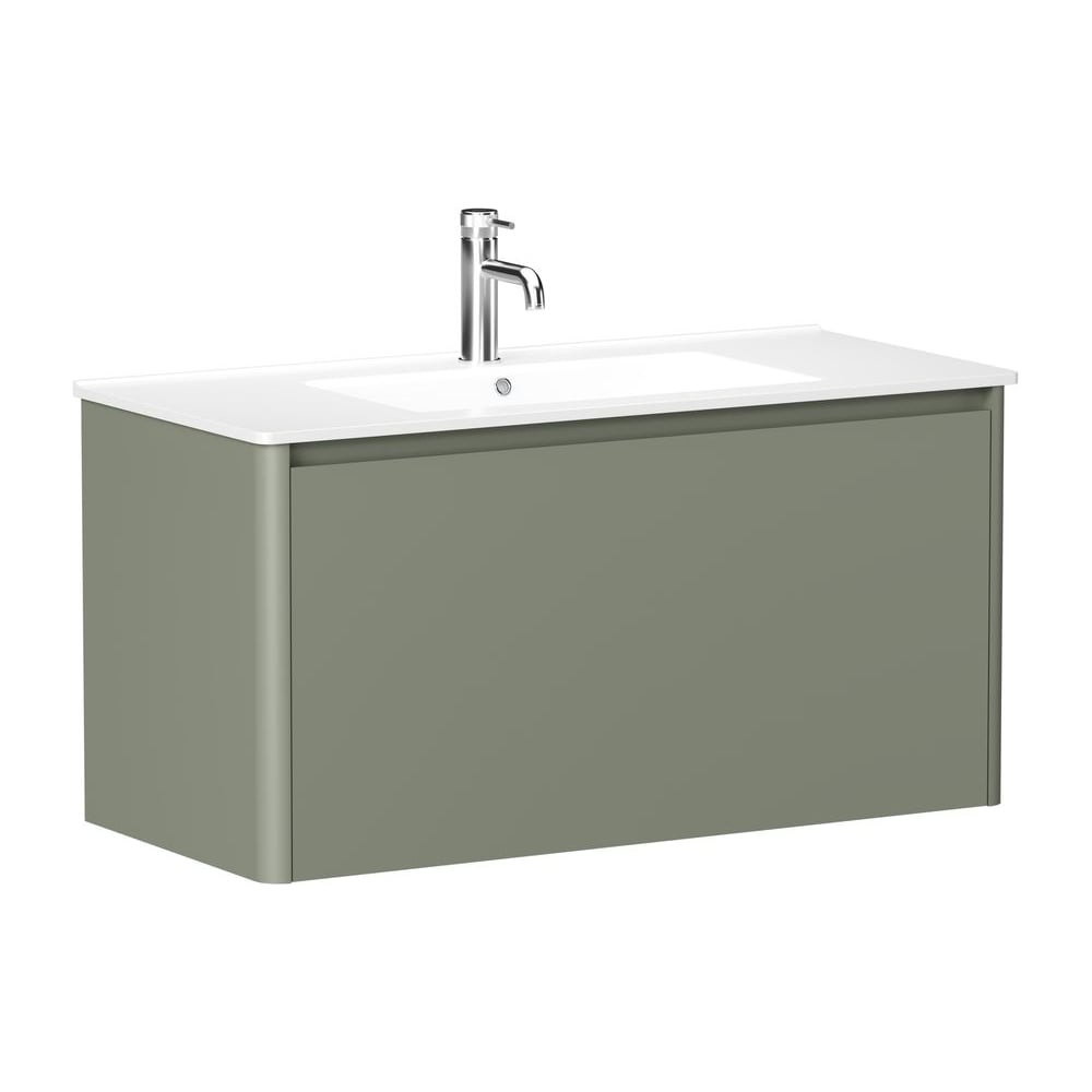 Тумба ALLEN BRAU 1.370014.CGM GRAVITY 100, 1 ящ., олива матовый 00346171