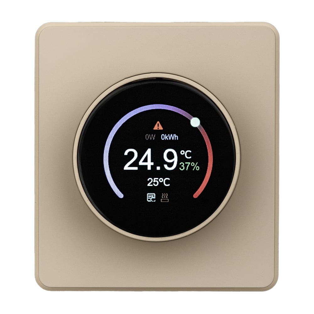 Изображение товара Терморегулятор KRANZ ROUND Wi-Fi с цифровым дисплеем для дома и офиса Изображение товара Терморегулятор KRANZ ROUND Wi-Fi с цифровым дисплеем для дома и офиса