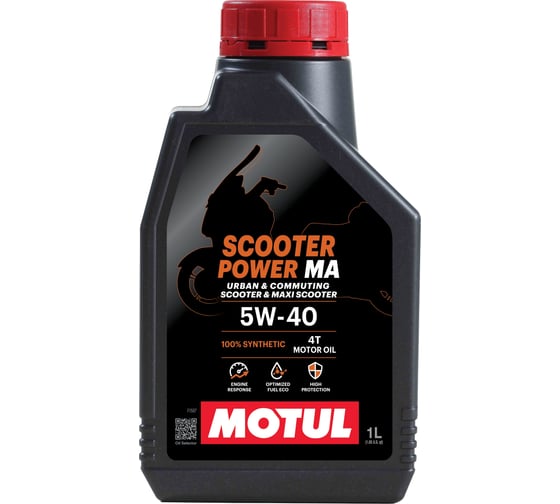 Изображение товара Моторное масло для скутера MOTUL SCOOTER POWER 5W40 1 л 113417