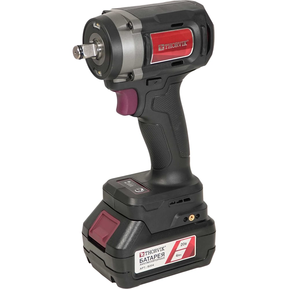 Гайковерт аккумуляторный Thorvik BWI2037 1/2DR, 20В, 700 Нм 051009