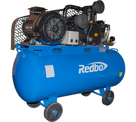 Изображение товара Компрессор масляный ременной Redbo ACO-200/6000B (380В/~50Гц; 6000Вт; 2900об/мин; 600л/мин; 200л) 56805