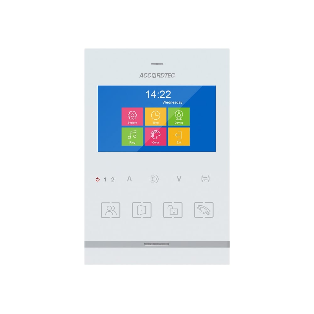 Монитор видеодомофона ACCORDTEC AT-VD434 WH Muon AT-24881