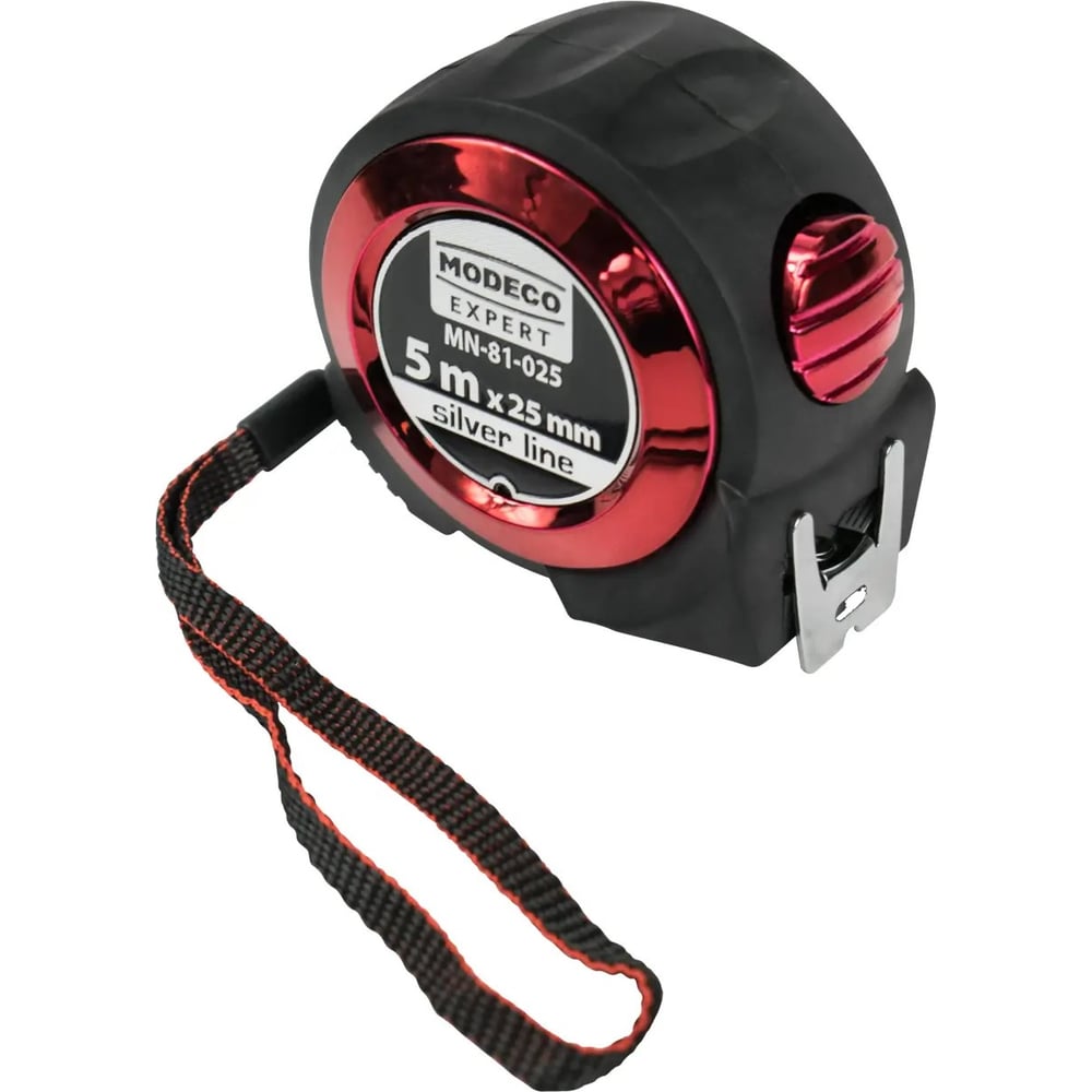 Рулетка MODECO 5М x 25 мм SILVER LINE EXPERT MN-81-025