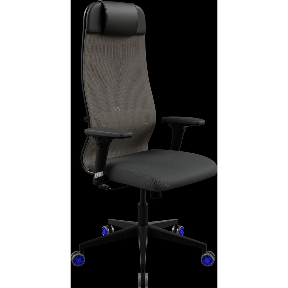 Кресло для персонала МЕТТА Sit 10 B1-111D - X2+UMF(X1) /Ub00/Wh00/D02P(M09.B11.G19.W27) (Серый-Черный) z187.D.1.257