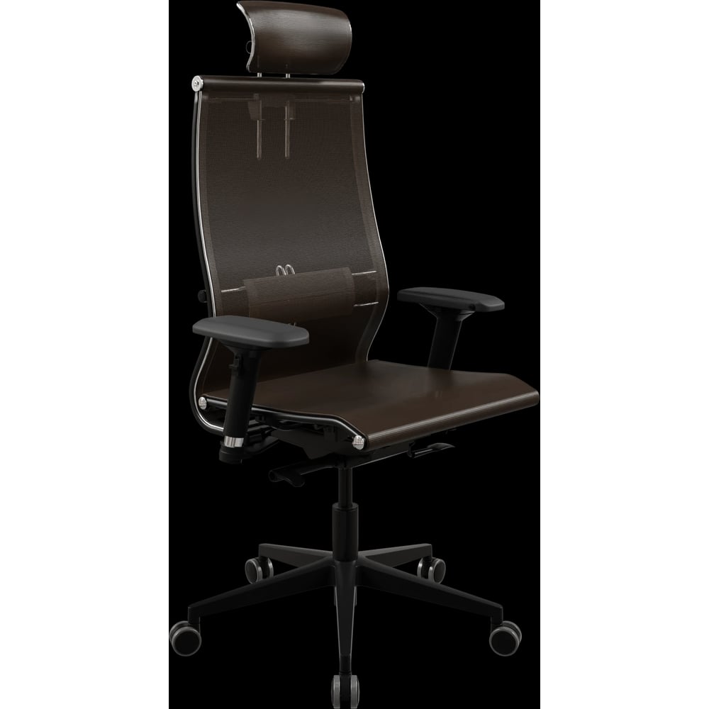 Кресло для персонала МЕТТА Sit 10 L2-107D - TV /Km00/Nb00/D04P/H13mM-2D(M24.B11.G19.W03) (Коричневый) z22F.3.1E.504