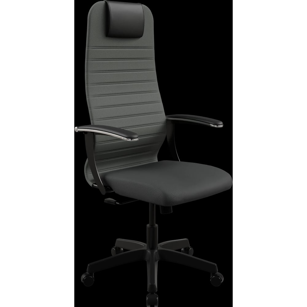 Кресло для персонала МЕТТА Sit 8 B1-10U - UMF(X1) /Uh02/Wh00/U0mL-b(M09.B02.G15.W01) (Тем.серый-Черный) z509226561