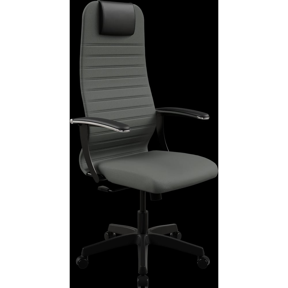 Кресло для персонала МЕТТА Sit 8 B1-10U - UMF(X1) /Uh02/Wh00/U0mL-b(M09.B02.G15.W01) (Темно-серый(допЧерный)) z549.2F.1.222