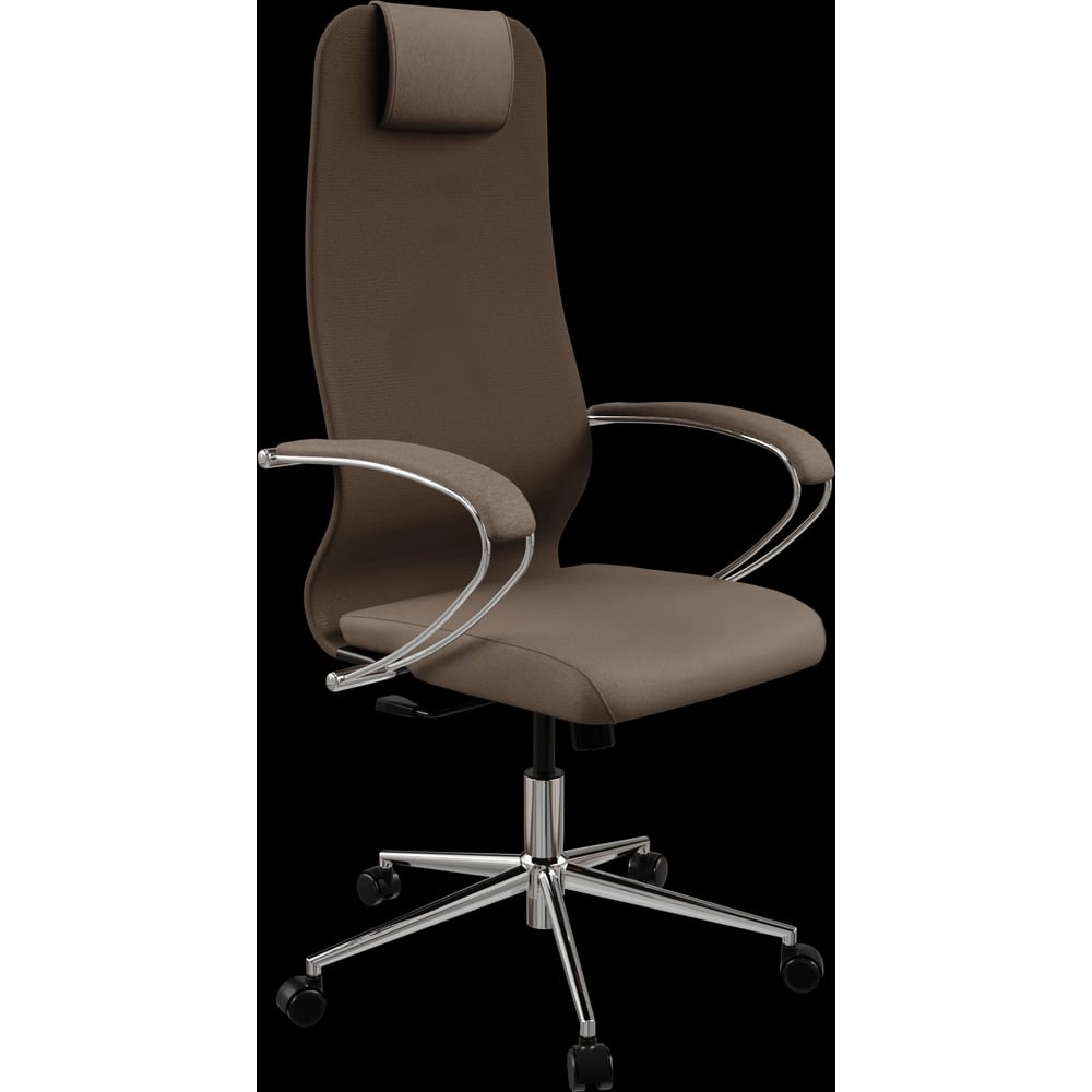 Кресло для персонала МЕТТА Sit 8 B1-9K - X2+Bahama /Uh00/Wh12/K1cF(M09.B23.G18.W02) (Св.коричневый-Коричневый) z11E.52.1.2A3