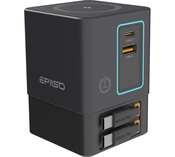 Изображение товара Зарядное устройство USB Epilso 100W GaN EPD-PA240