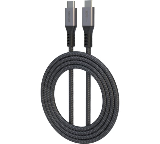 Изображение товара Кабель Epilso USB-С вилка - USB-C вилка, 1 м, 240Вт, чёрный (E-Marker, 40 Гбит/с) EPD-C1020