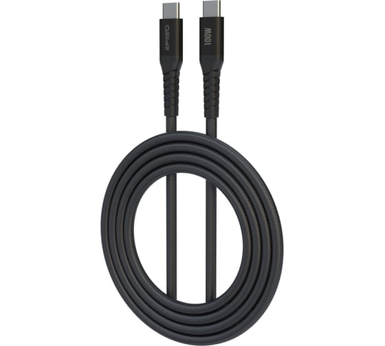 Изображение товара Кабель Epilso USB-С вилка - USB-C вилка, 1 м, 100Вт, чёрный EPD-C1010