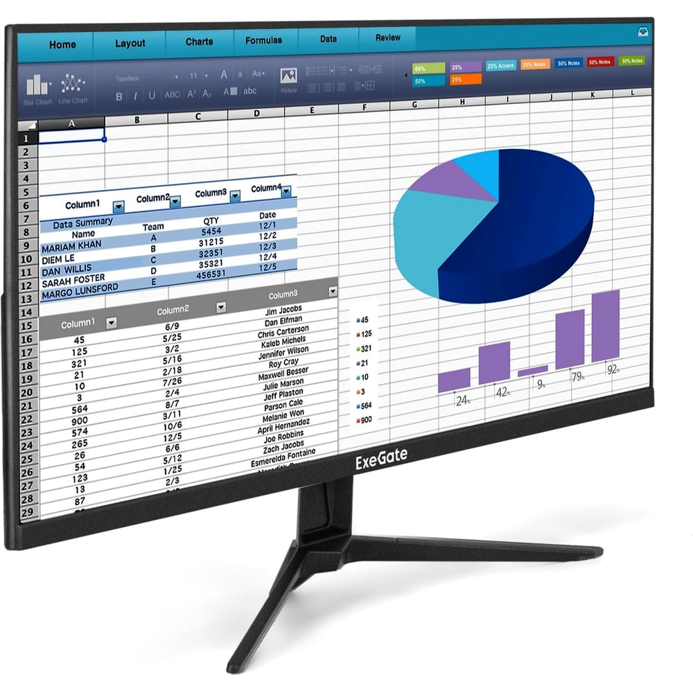 Монитор с аудио ExeGate 27 100 Гц ProSmart EH2700A IPS LED Grade A+, FHD, 1920x1080 100Hz, 16:9, 280cd/m2, 1000:1, 178/178, 5ms, Speakers, D-Sub, HDMI, au 300421