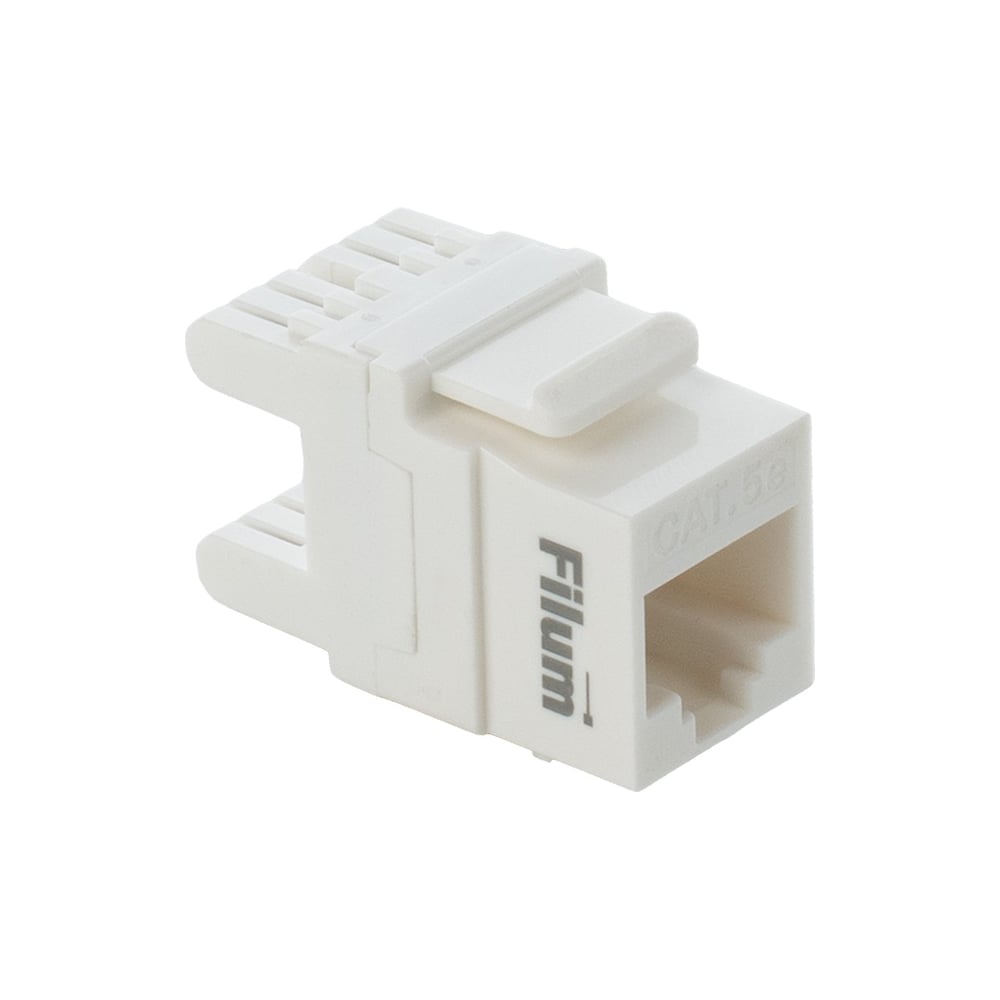 Изображение товара Модуль Keystone RJ45 UTP FL-KJ-U5E-WT-180 Cat 5e, Dual IDC (110/KRONE), 180 градусов, белый Filum 00-01209885 Изображение товара Модуль Keystone RJ45 UTP FL-KJ-U5E-WT-180 Cat 5e, Dual IDC (110/KRONE), 180 градусов, белый Filum 00-01209885