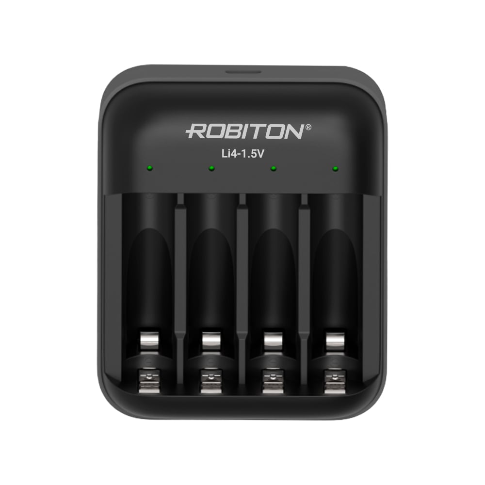 Изображение товара Зарядное устройство ROBITON Li4-1.5V BL1 для 4 аккумуляторов Li-Ion