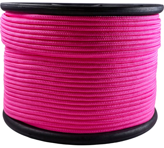 Изображение товара Полипропиленовый плетеный шнур ТОРГОВО-ПРОИЗВОДСТВЕННАЯ КОМПАНИЯ МДС 8 мм 16 прядный с сердечником неоновый 200 м 7930050321684