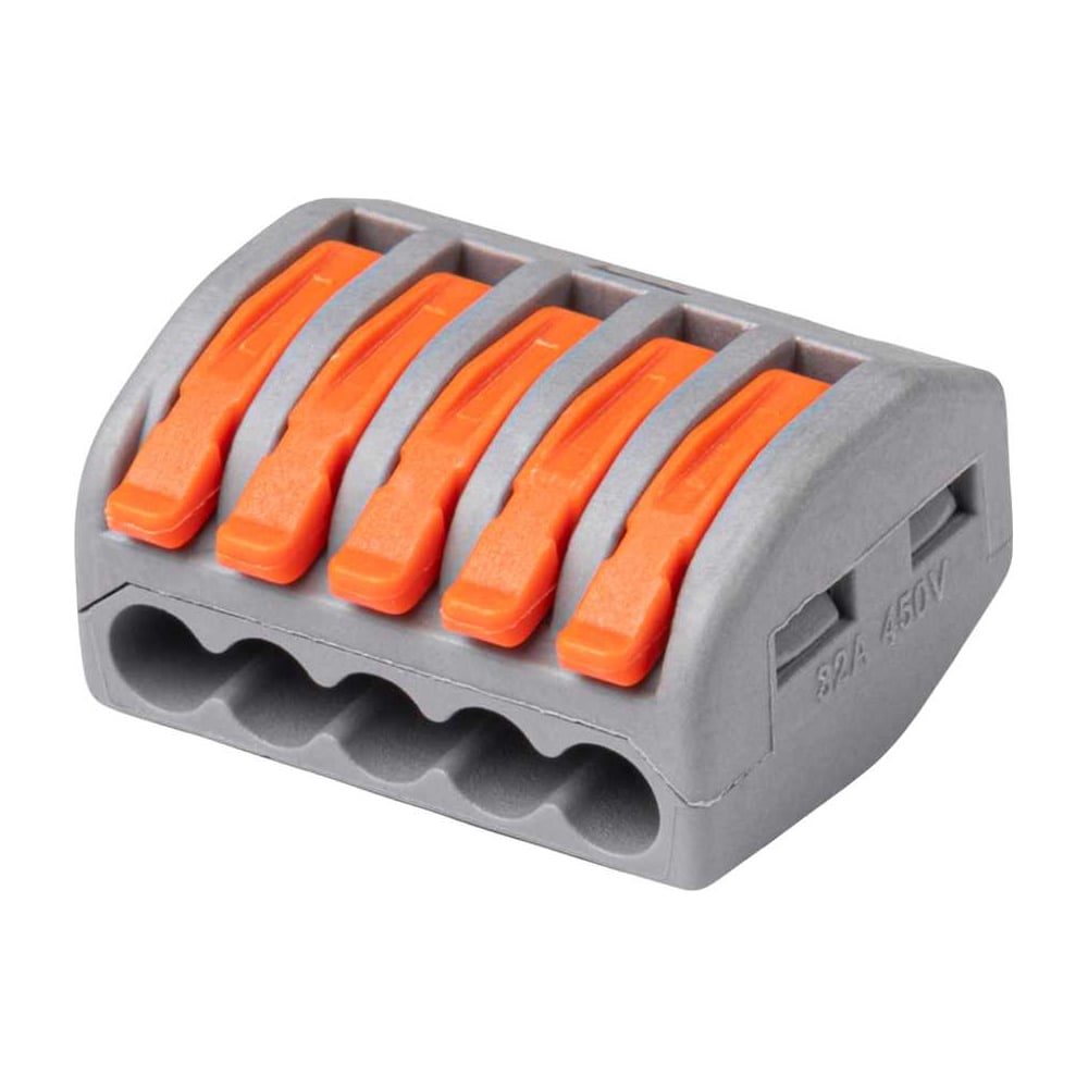 Клемма монтажная рычажного соединения Jazzway PTC-5P 222-415 450В 32А 0.08-2.5(4.0) кв.мм (упаковка 5073869