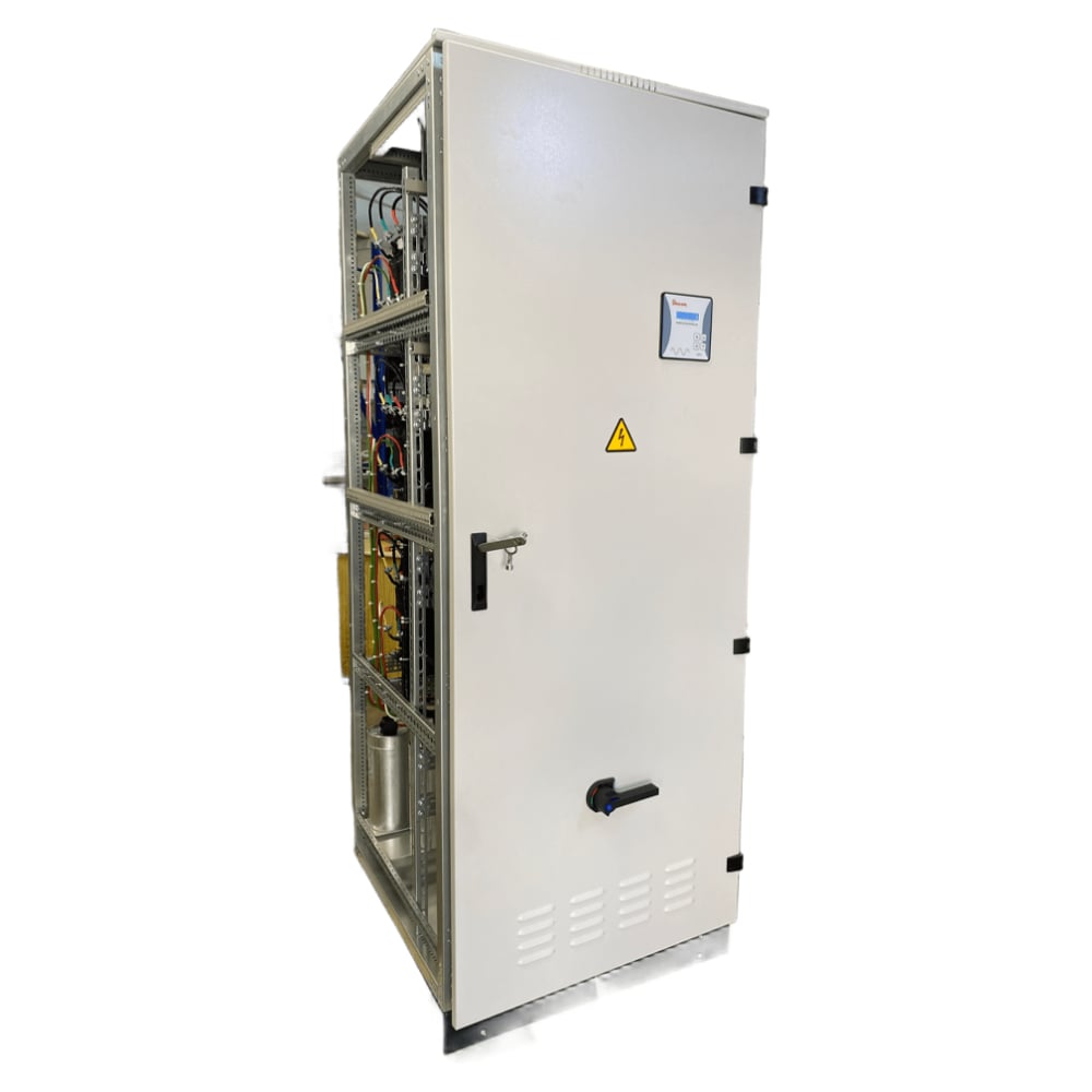 Установка компенсации реактивной мощности ELCOMTECH УКРМ 400В 70кВАр шаг 10кВАр, тиристорная фильтровая 134Гц, вводной автомат, ввод снизу, IP54 У3 УТ-00043118