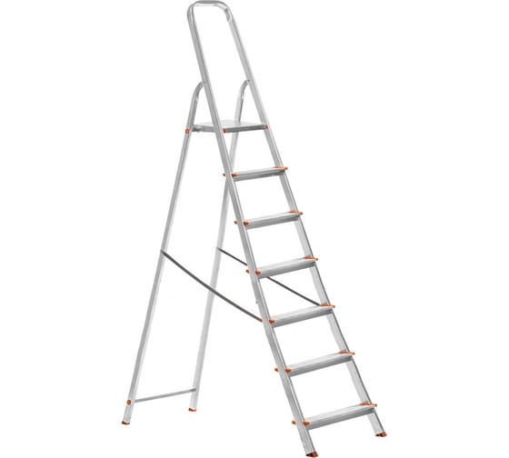 Изображение товара Алюминиевая стремянка TDM ELECTRIC Народная СА7 усиленный профиль, высота 1470 мм SQ1028-0107