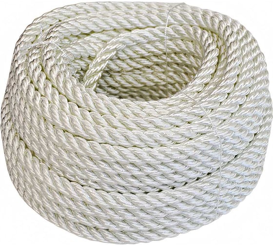 Изображение товара Полиамидный крученый канат truEnergy 10 мм шайба 20 м, белый 12197