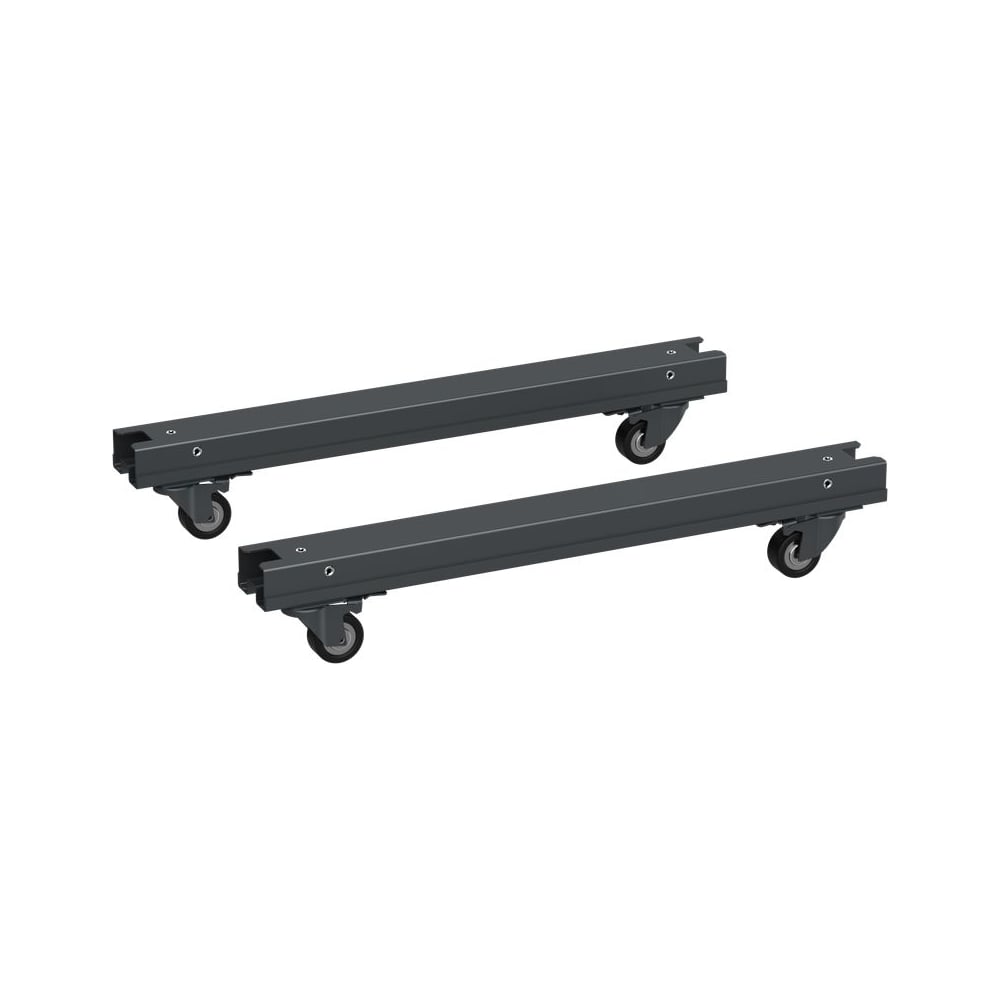 Комплект роликов ITK LINEA S для шкафа шириной 750 мм, черный LS-SRS05-750