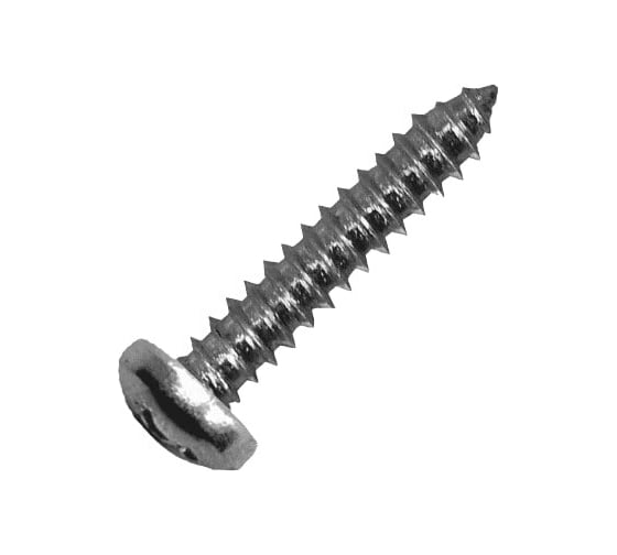 Изображение товара Шуруп с полукруглой головкой Метизный двор 5.5x19, оцинкованный, DIN 7981, 250 шт. 4690441025562