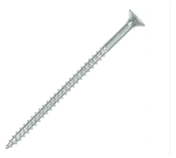 Изображение товара Потайной универсальный шуруп Метизный двор 5.0x120, оцинкованный, 100 шт. 4690441022868