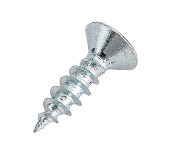 Изображение товара Потайной универсальный шуруп Метизный двор 4.0x16, белый, 35 шт. 4690441019004