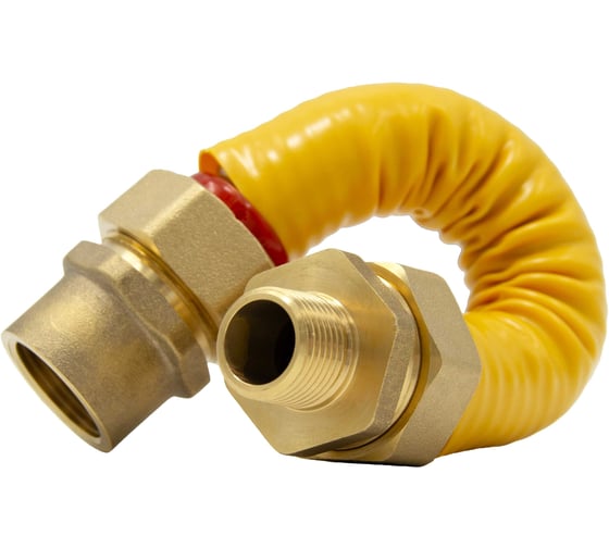 Изображение товара Подводка для газа Kofulso 3/4×1/2 дюйма, с муфтами, 20 см, ВР-НР, KFG BICG/BCG20_1/2, 200
