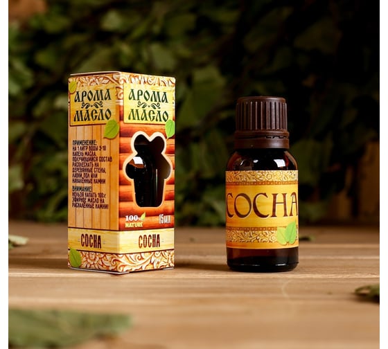 Изображение товара Эфирное аромамасло для бани и сауны Банная забава Сосновое масло 15 мл 1226285