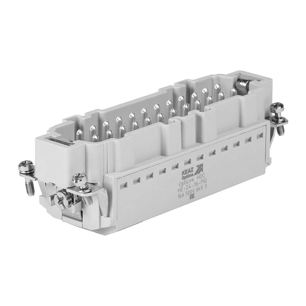 Вилка КЭАЗ OptiLink HDC-HE-24-16-MQ-(0,14-2,5)-500V 352268
