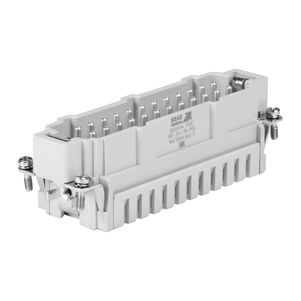 Вилка КЭАЗ OptiLink HDC-HE-24-16-MS-(0,14-2,5)-500V 352266