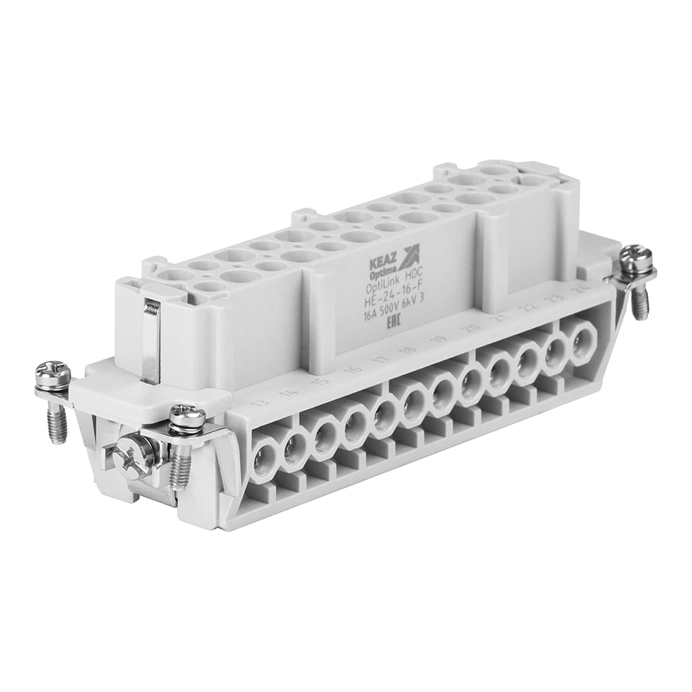 Розетка КЭАЗ OptiLink HDC-HE-24-16-F-(0,75-2,5)-500V 352265