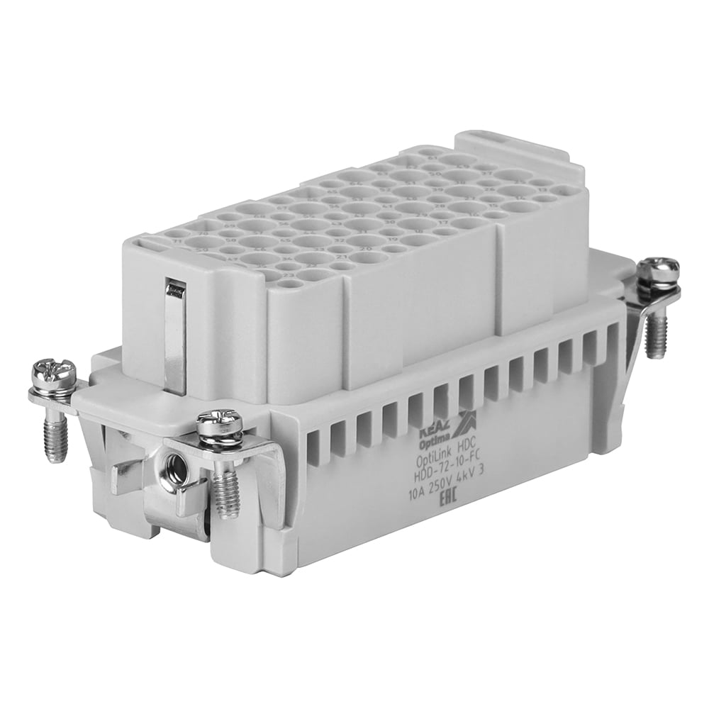 Розетка КЭАЗ OptiLink HDC-HDD-72-10-FC-(0,14-2,5)-250V 366485