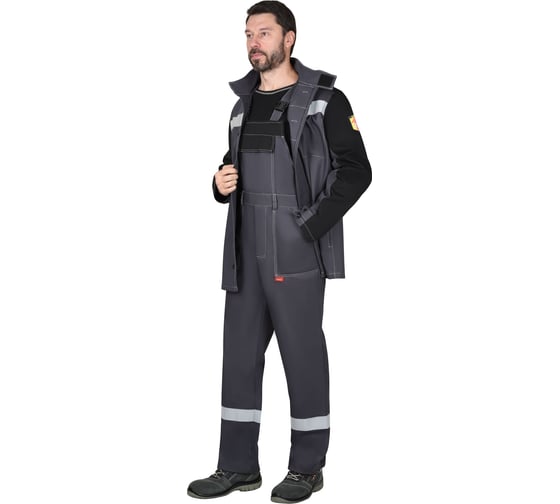 Изображение товара Костюм сварщика СИРИУС ГЕРКУЛЕС летний: куртка, п/к темно-серый с черным, СОП 50мм р. 88-92/170-176 (ЧЗ) 103660