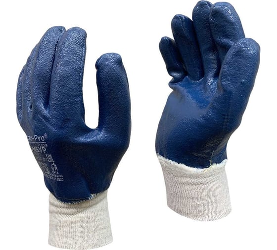 Изображение товара Рабочие перчатки Master-Pro® ПОМБУР х/б, с нитриловым покрытием, 10 пар 8327-CNI-10