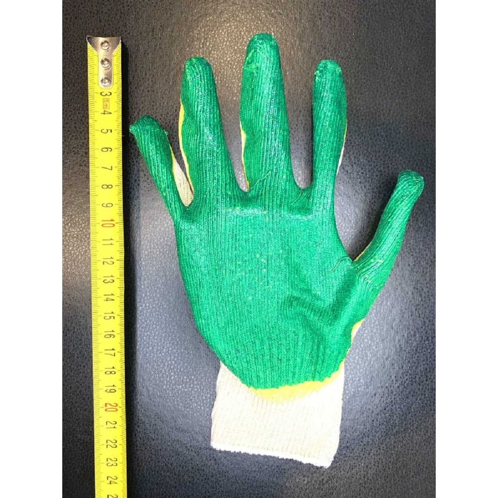 Изображение товара Рабочие перчатки СТАНДАРТ-2Л хлопок с латексным покрытием, 100 пар