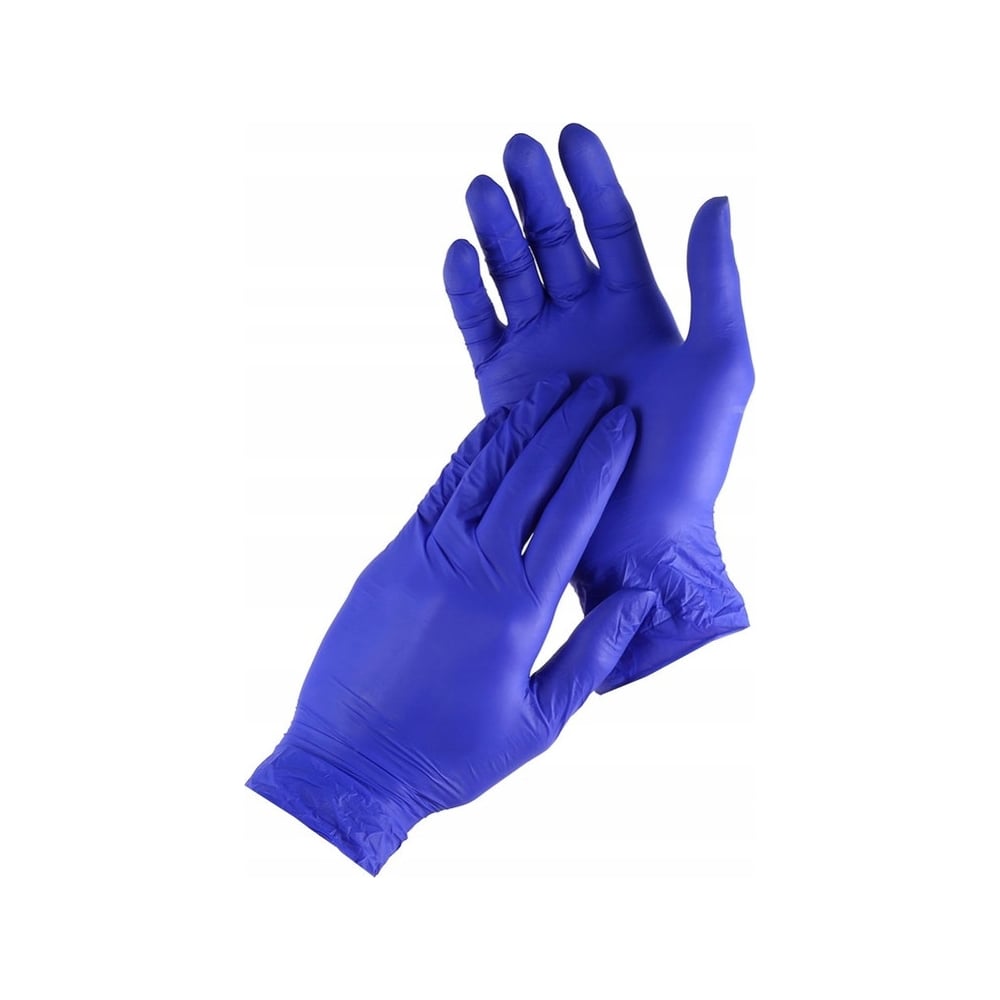 Виниловые перчатки Formel, размер 7, цвет синий