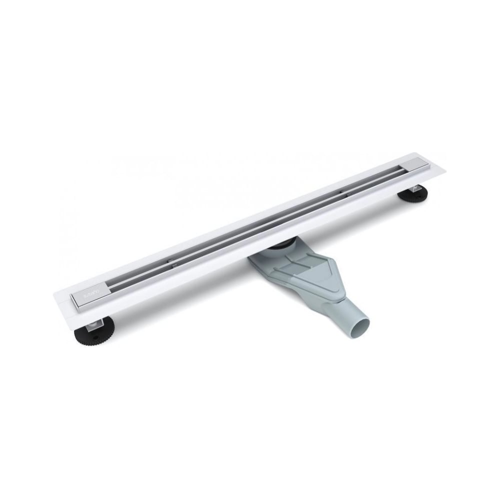 Желоб душевой Esbano Slim, решетка LINE матовый хром, длина 60 см ESTRSLMLINE60MC