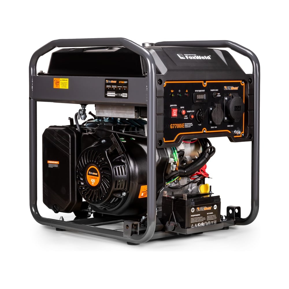 Изображение товара Бензиновый инверторный генератор Foxweld G7700iЕ 1656 Изображение товара Бензиновый инверторный генератор Foxweld G7700iЕ 1656