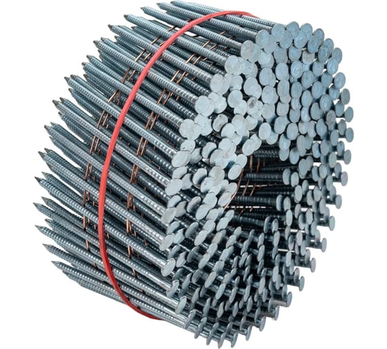 Изображение товара Гвоздь барабанный (CNW) оцинкованный с кольцевой накаткой ForEst 2.8/70 мм (3000 штук) ЦБ-00006049