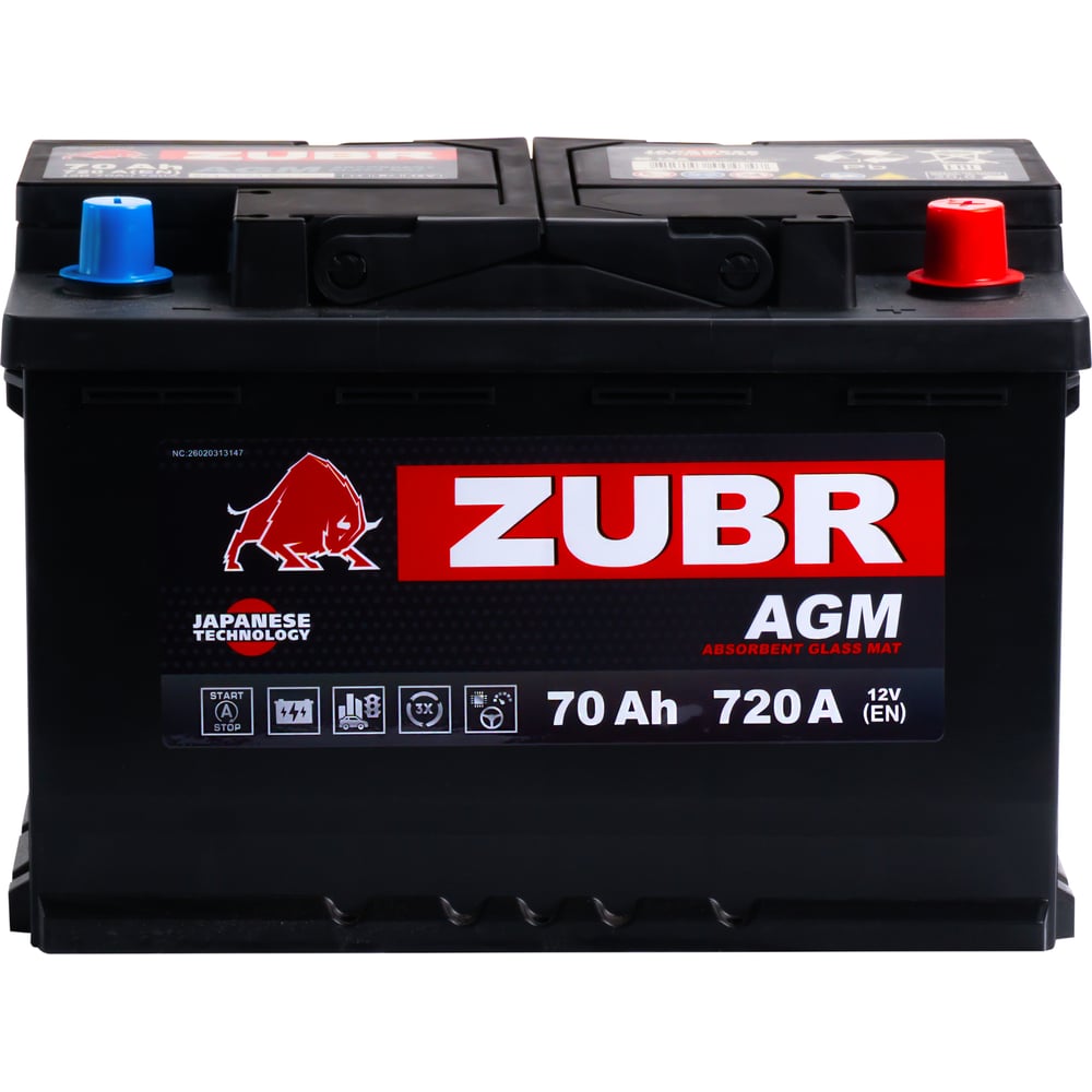 Изображение товара Аккумуляторная батарея ZUBR AGM VRL3 70 (70 A/h) Изображение товара Аккумуляторная батарея ZUBR AGM VRL3 70 (70 A/h)
