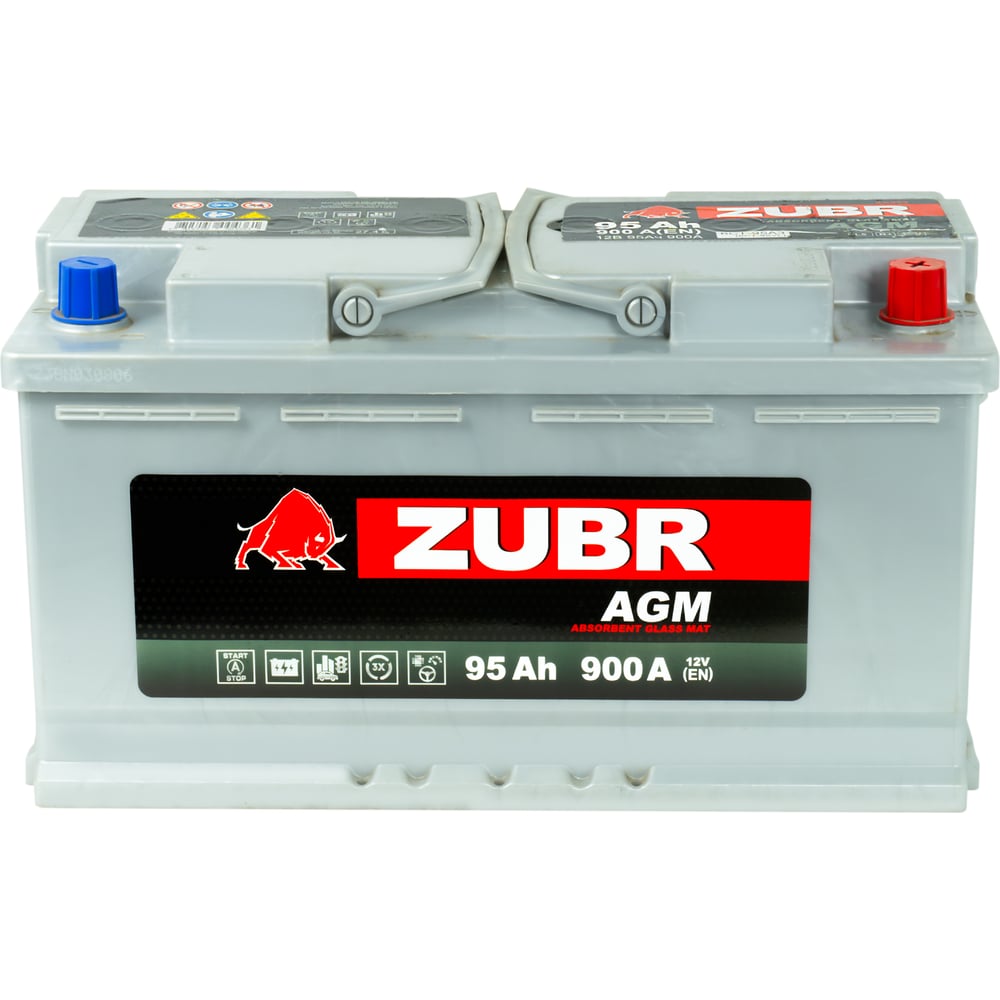 Изображение товара Аккумуляторная батарея ZUBR AGM (95 A/h), R+, Китай ZA950 Изображение товара Аккумуляторная батарея ZUBR AGM (95 A/h), R+, Китай ZA950