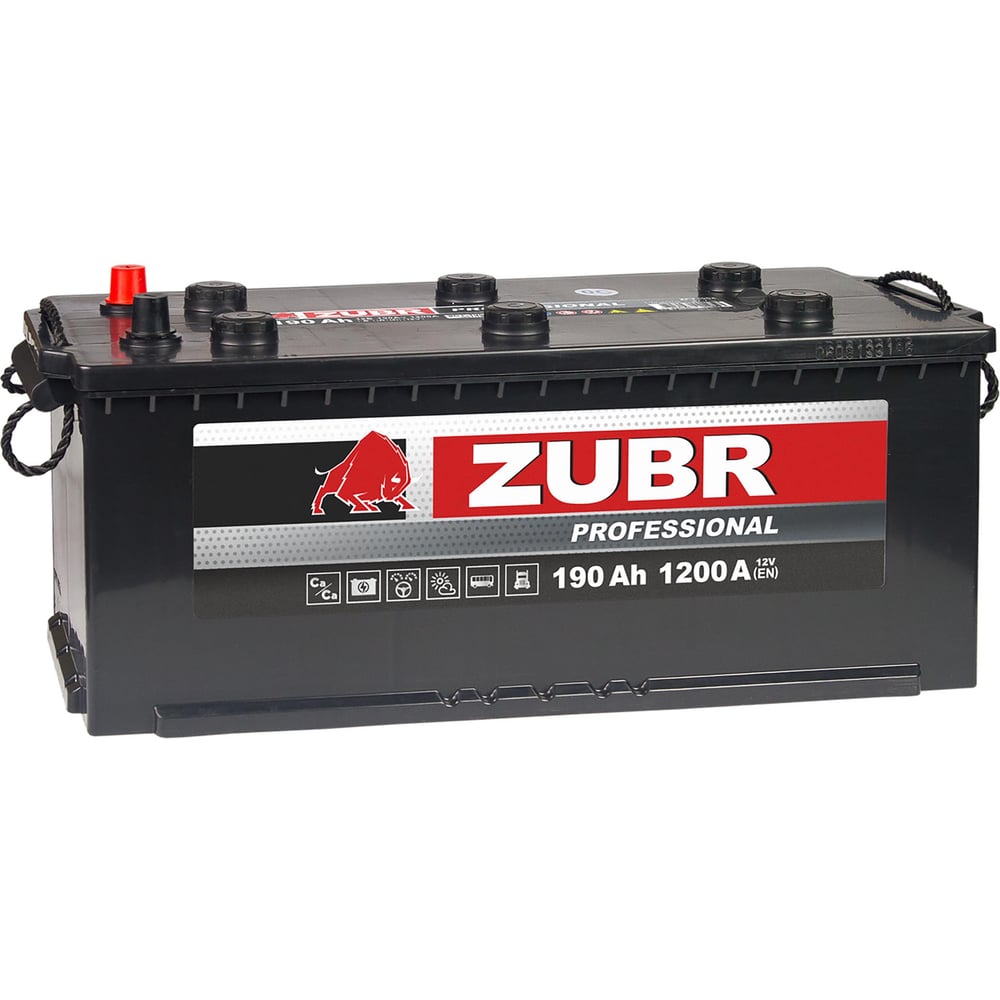 Изображение товара Аккумуляторная батарея ZUBR Professional 190Ah L+ Изображение товара Аккумуляторная батарея ZUBR Professional 190Ah L+