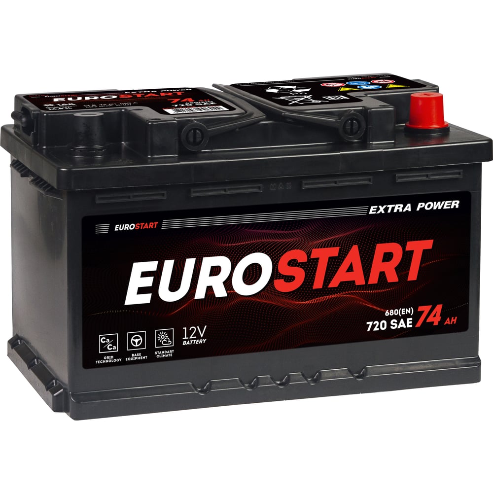 Изображение товара Аккумулятор URSA Extra Power 74Ah 680А для надежного запуска автомобиля Изображение товара Аккумулятор URSA Extra Power 74Ah 680А для надежного запуска автомобиля
