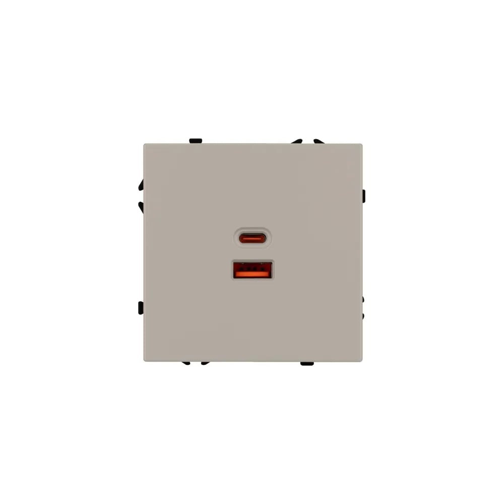 Розетка USB Arlight ARL NOBE тип A+C софт-тач кашемир SCT-MUAC-SFPL-FC-CA 1шт 059446(1)