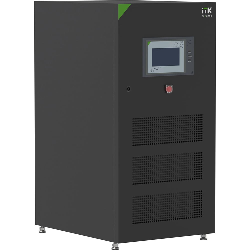 ИБП ITK ELECTRA OB Онлайн 10кВА/9кВт трехфазный с выходным трансформатором 360-384VDC без АКБ с сенсорным экраном EOB-0010KVA-3-000-T
