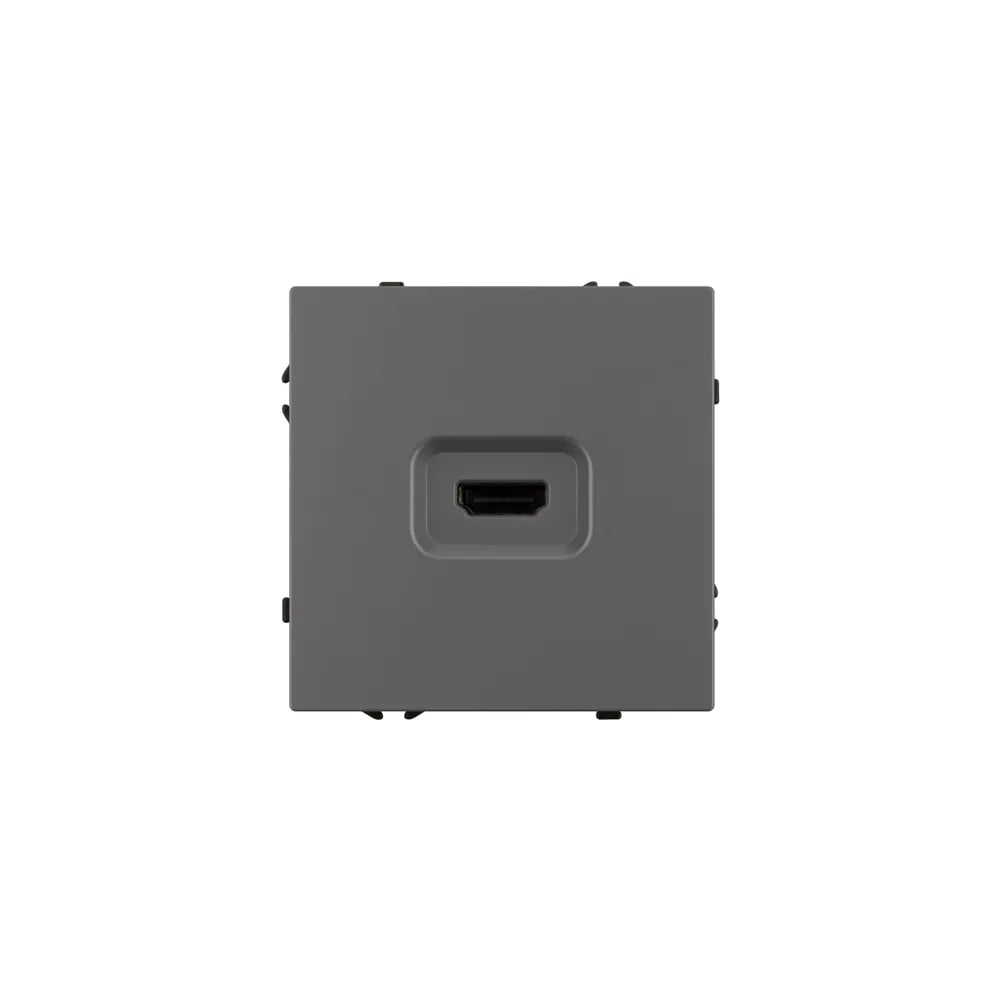 Розетка HDMI Arlight ARL NOBE софт-тач серый базальт SCT-MHD1-SFPL-GR 1шт 061844(1)