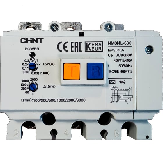 Изображение товара Дифференциальный модуль CHINT NM8NL-630 3P A RCD1 449993