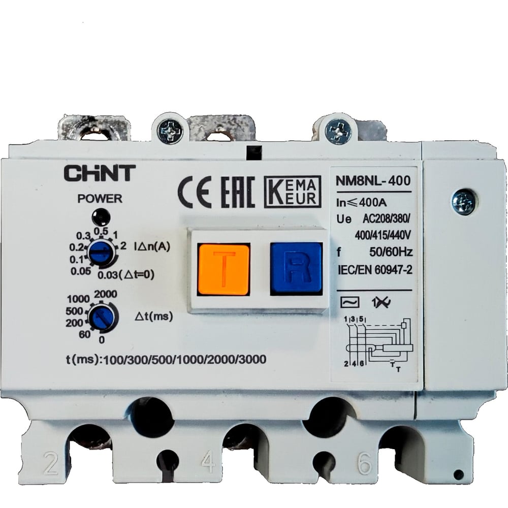Изображение товара Дифференциальный модуль CHINT NM8NL-400 3P RCD1 449983 Изображение товара Дифференциальный модуль CHINT NM8NL-400 3P RCD1 449983